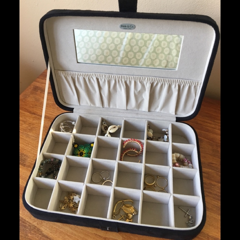 Black Suede Jewelry Box